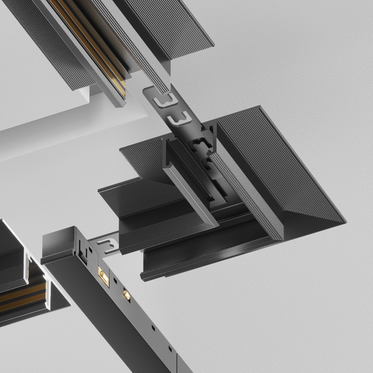 Угол-соединитель 45 Exility X встраиваемый под ГКЛ 12,5мм Maytoni TRA239CLS-42.12B