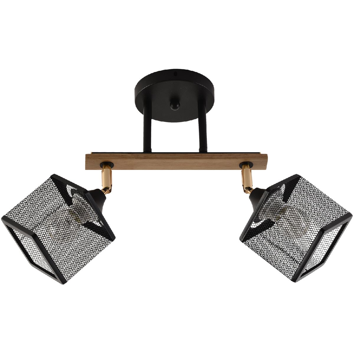 Спот Reluce 01591-3.3-02B BK+FGD+WOOD