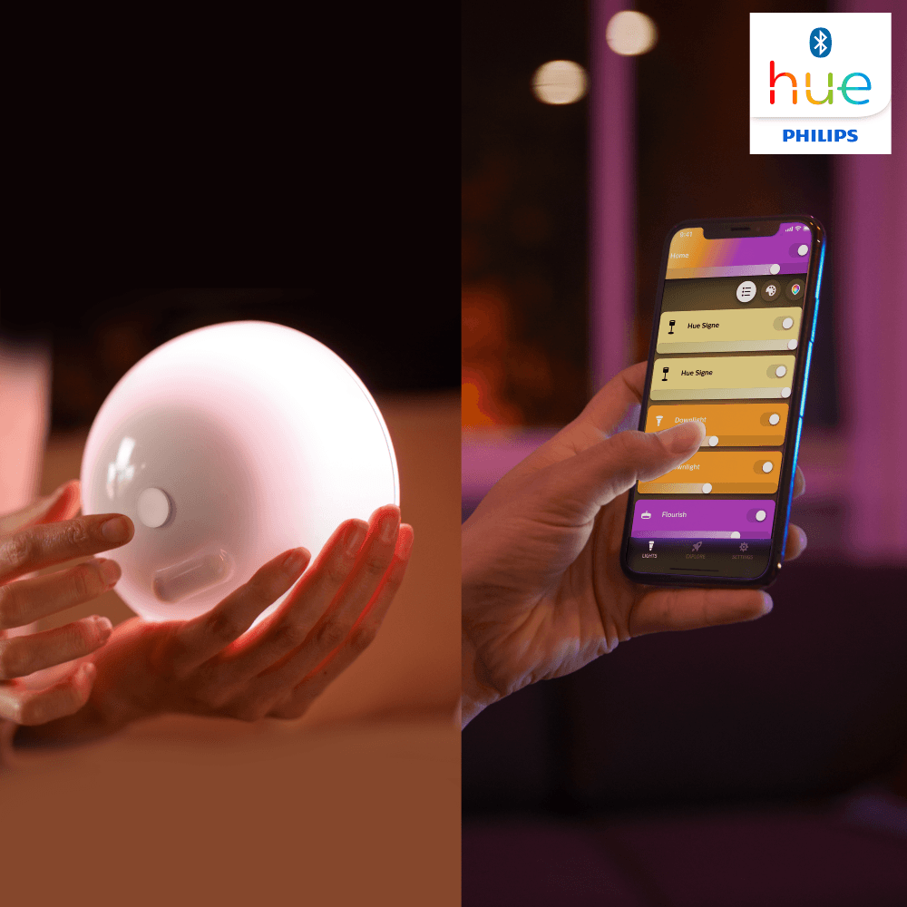 Умная настольная лампа Philips Hue Go COL V2 GM/ASEAN/RUS White 915005822601