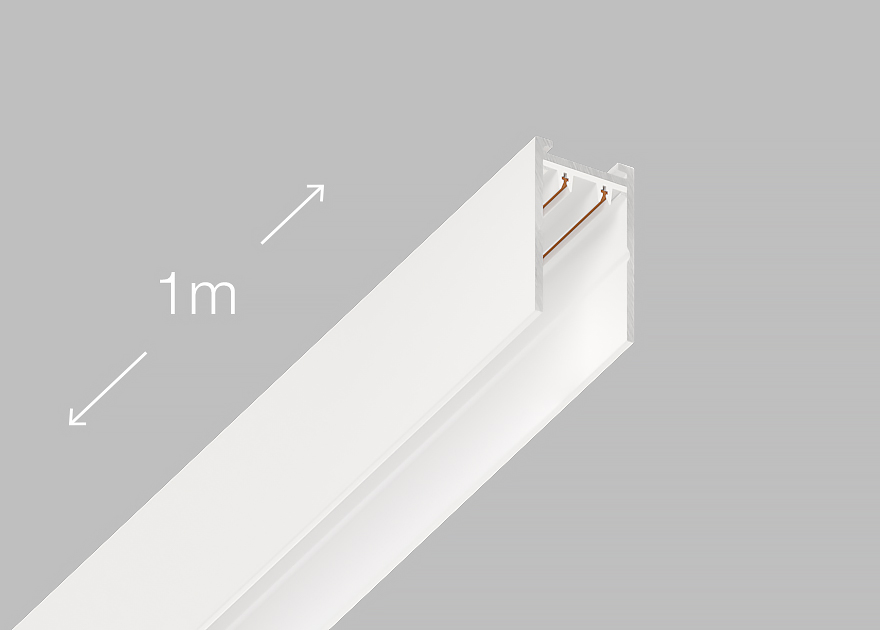 Шинопровод магнитный Luminotti Slimline L.200.1M.WH.3