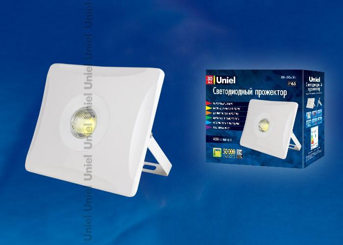 Прожектор светодиодный (UL-00001044) Uniel 30W 4000K ULF-F11-30W/NW IP65 180-240В White
