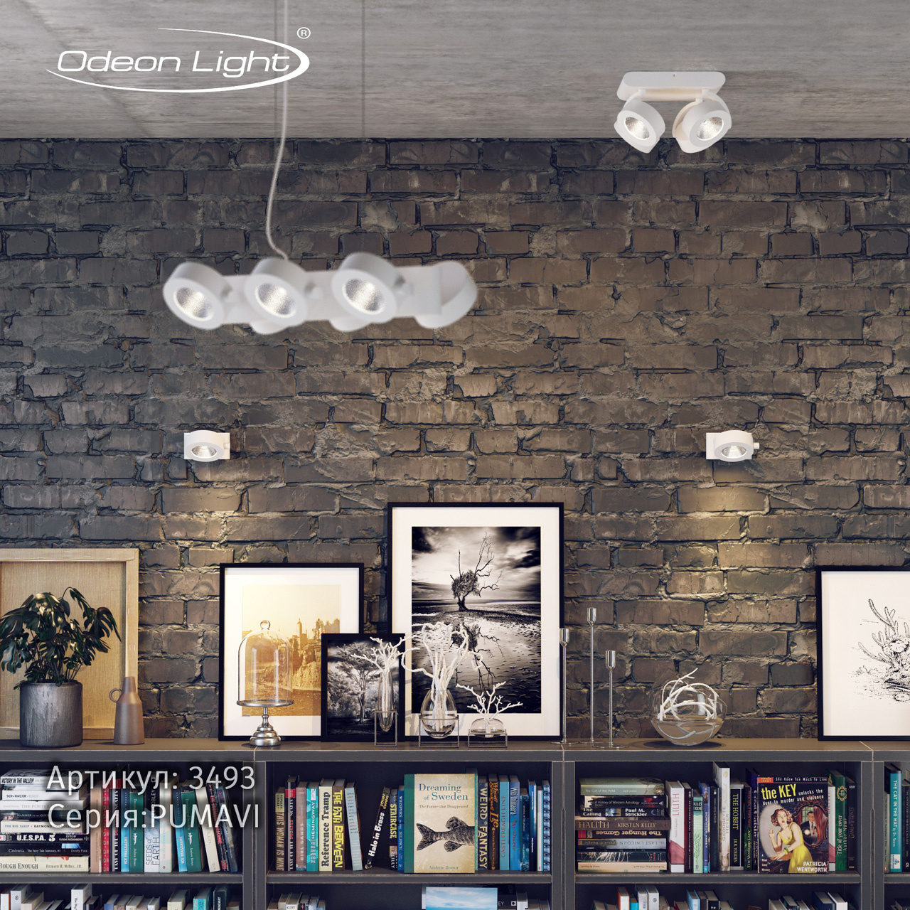Светодиодный спот Odeon Light Pumavi 3493/40CL