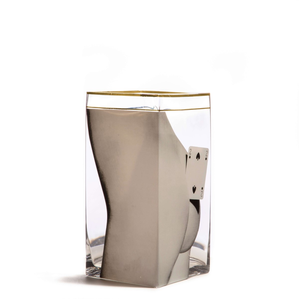 Ваза Two of Spades Big Seletti Toiletpaper Glass Vase 14152