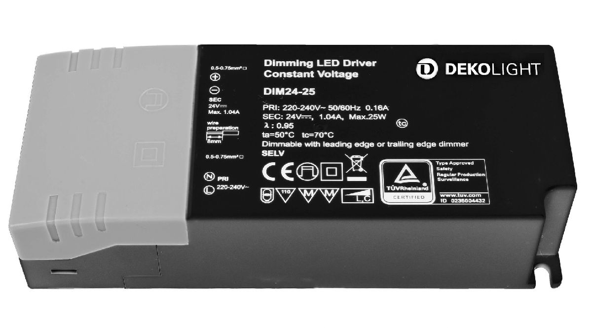 Блок питания Deko-Light 25Вт 220-240В IP20 862221