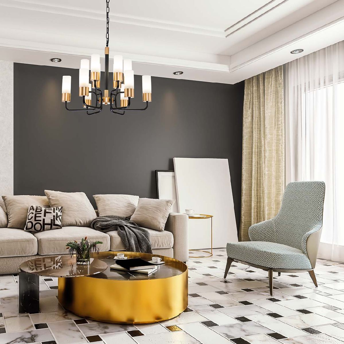 Подвесная люстра Escada Level 2108/12P УЦ
