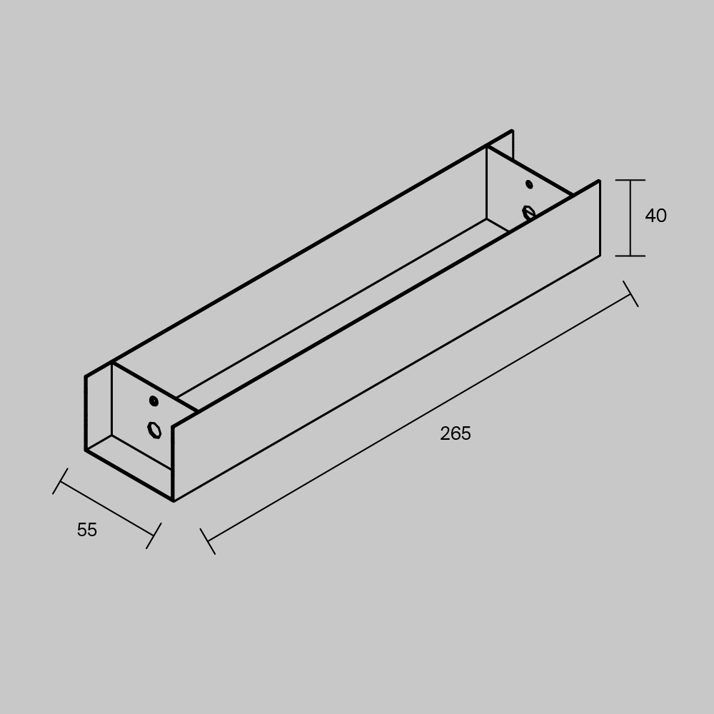 Основание для блока питания для подвесных шинопрводов Maytoni TRA233-BB-B