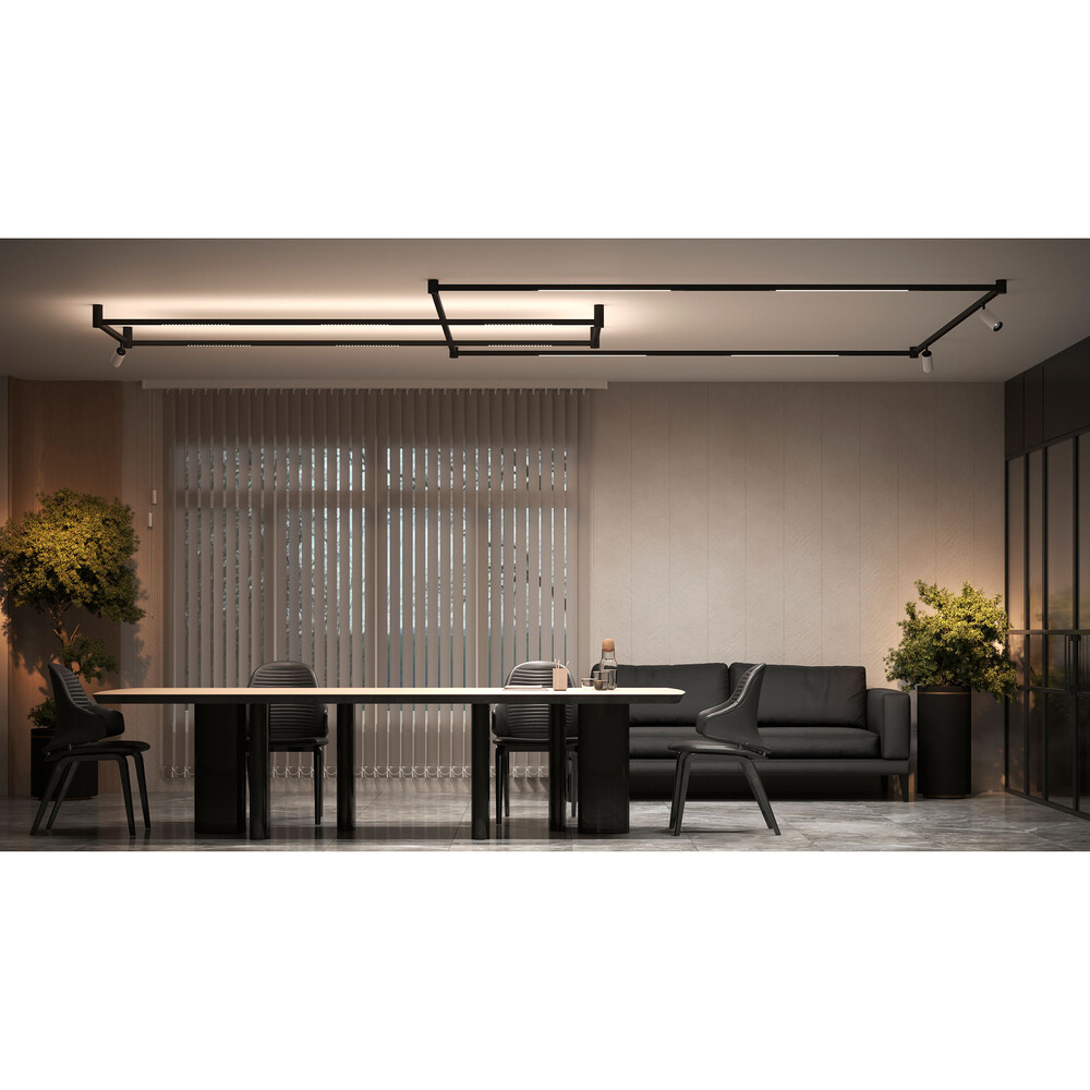 Трековый магнитный светильник Arte Lamp Optima A7477PL-1BK