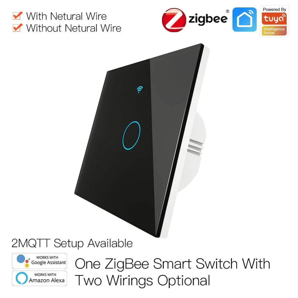 Выключатель Moes Gang Smart Switch Sensor w/o grounding 100-240 В ZS-EU1
