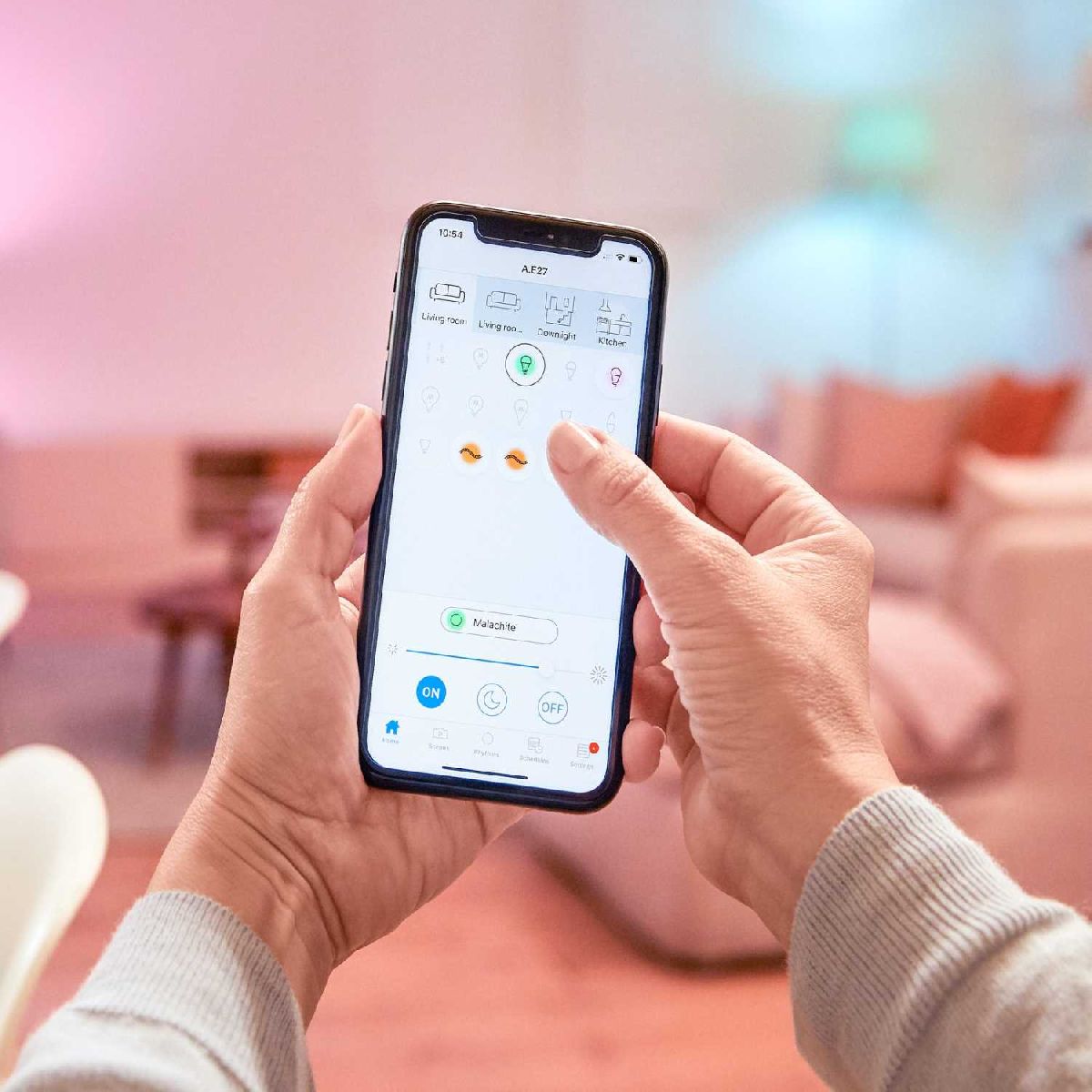 Умная светодиодная лампа Wiz Wi-Fi BLE60WA60E27927DIM1PF/6 E27 8W 2700K 929002450202