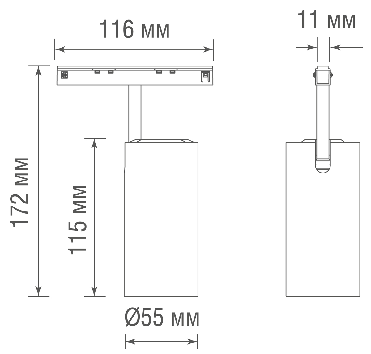 Трековый светильник Donolux Alpha DL20604WW15W