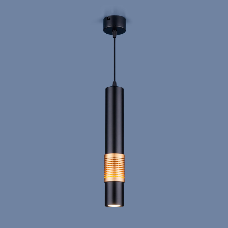 Подвесной светильник Elektrostandard DLN001 MR16 9W 4200K черный матовый/золото
