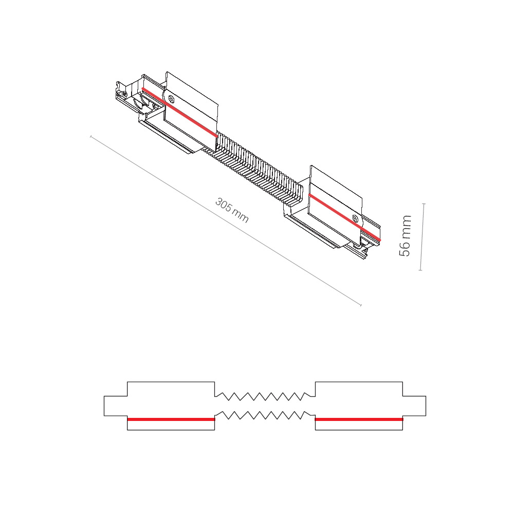 Коннектор прямой гибкий Nowodvorski Ctls Power 8676
