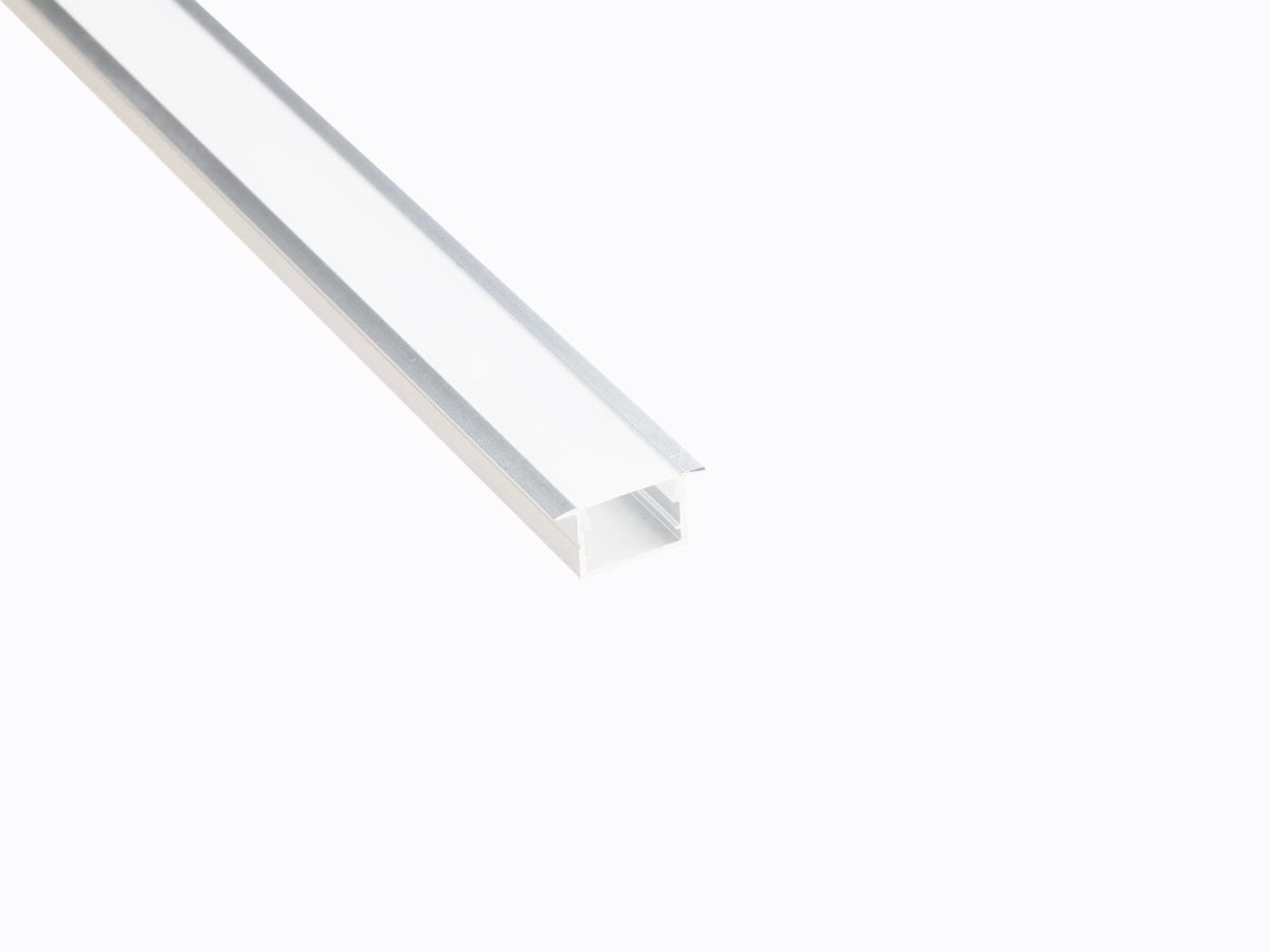 Профиль врезной LEDS POWER СПВ17-2412 алюм. анод-й с матовым рассеивателем 2м 008455