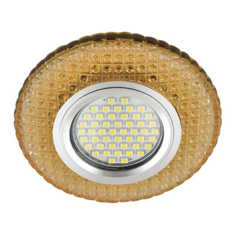 Встраиваемый светильник ретро Fametto Luciole DLS-L135 Gu5.3 Glassy/Gold