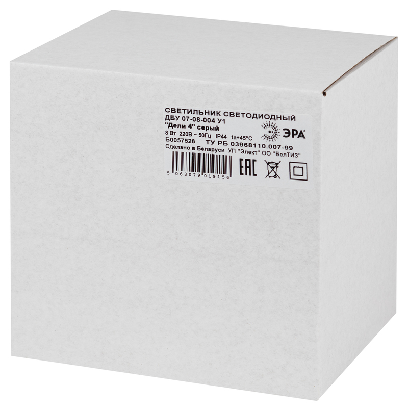 Уличный настенный светильник Эра ДБУ 07-8-004 У1 «Дели 4» серый Б0057526