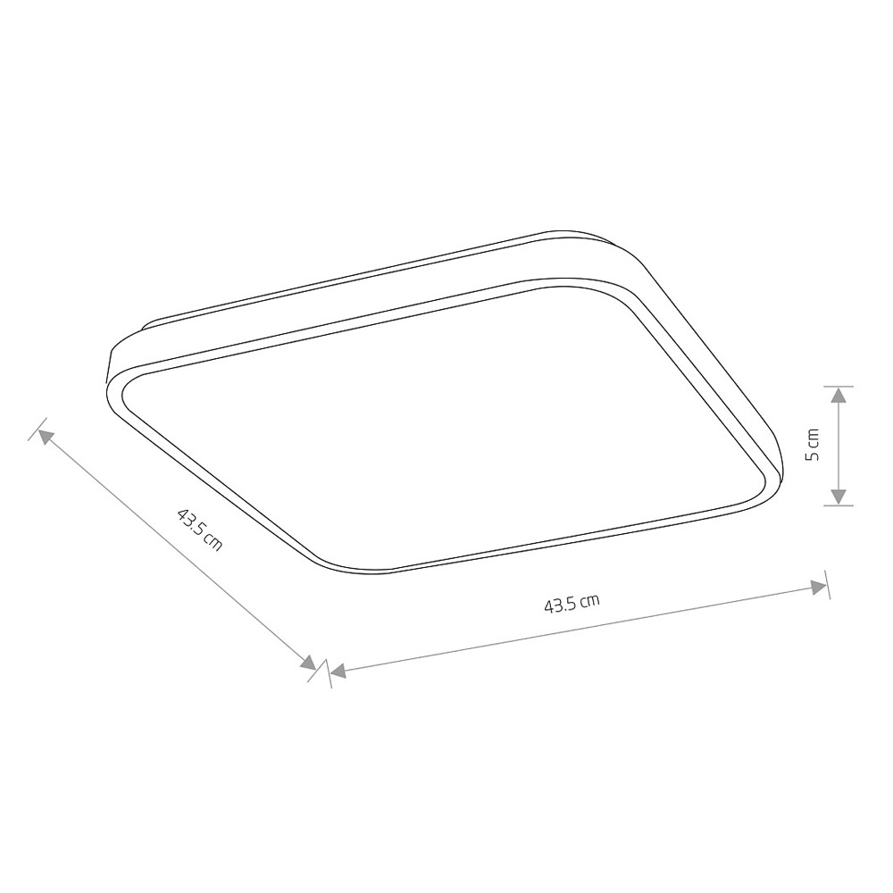 Потолочный cветильник Nowodvorski Agnes Square Led Pro Black 10985