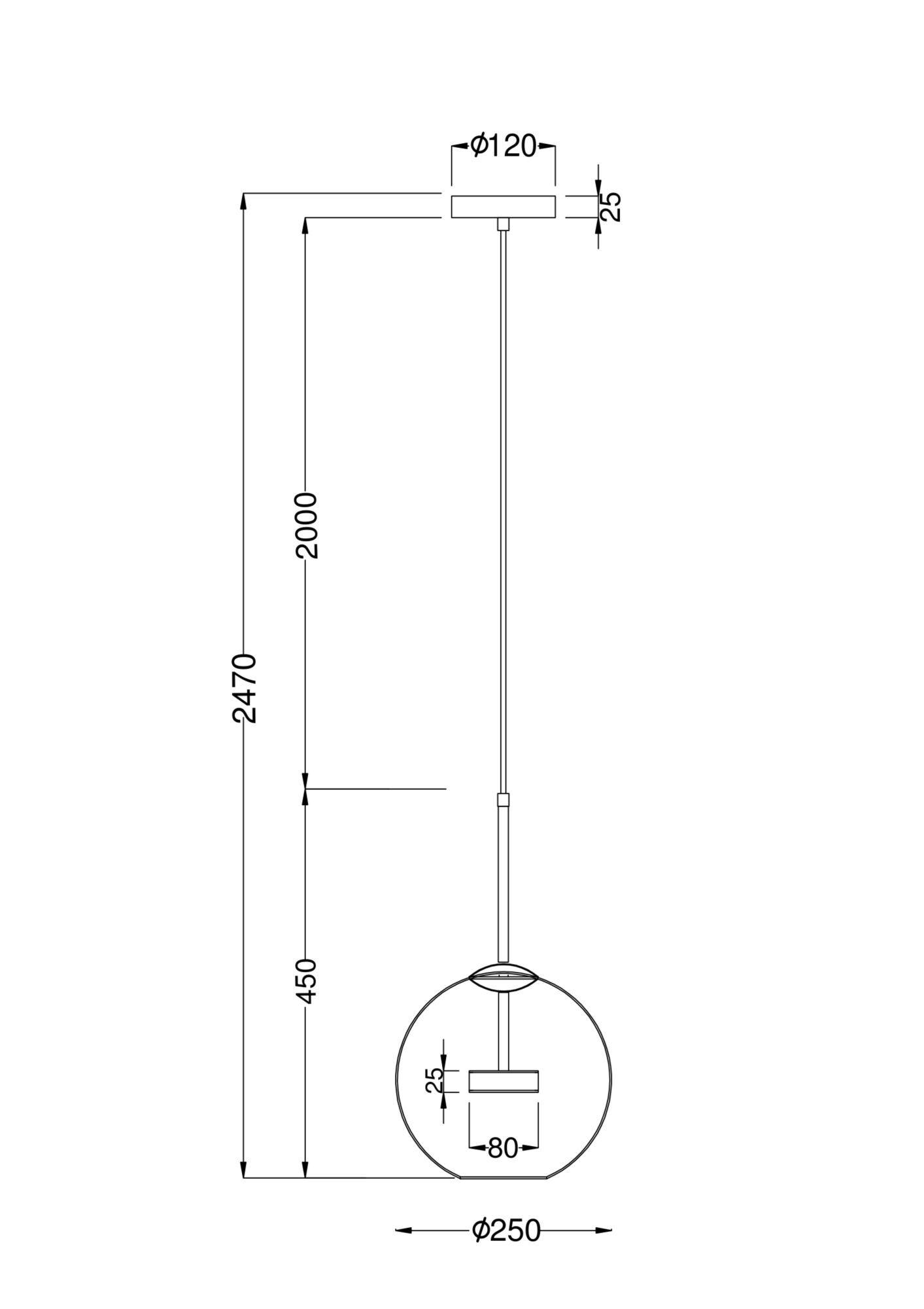Подвесной светодиодный светильник Maytoni Cometa MOD055PL-L12G3K