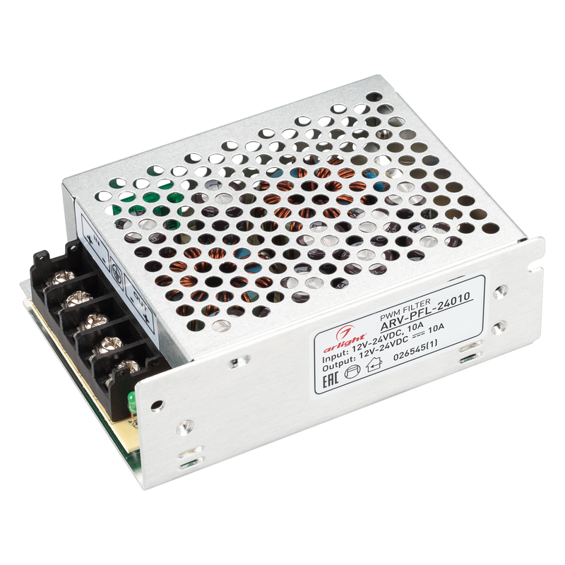 Блок питания Arlight ARV-PFL-24010 DC/DC (12-24V, 10A, PWM filter) 026545(1)
