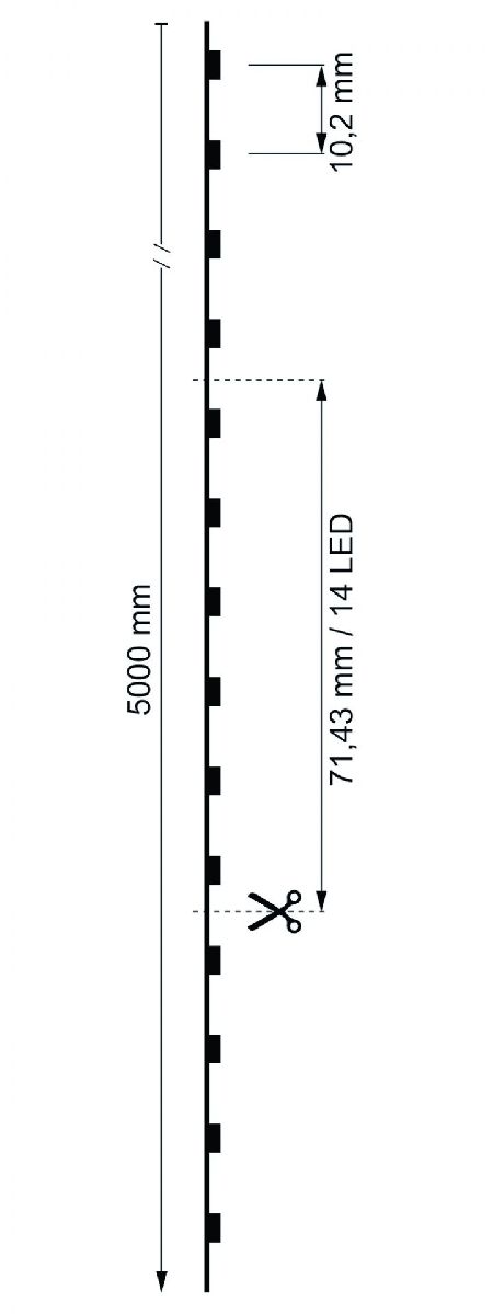 Светодиодная лента Deko-Light COB 24В 2216 37,5Вт 3000-6500K 5м IP20 840350