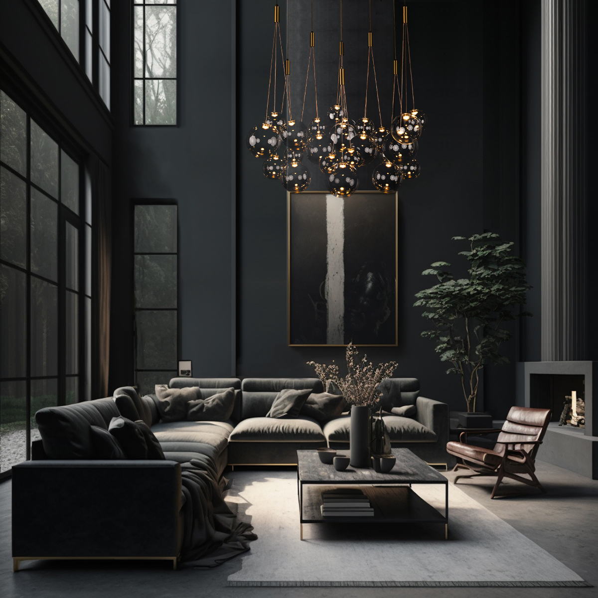 Подвесная люстра шар Loft IT Pop it 10270/D15