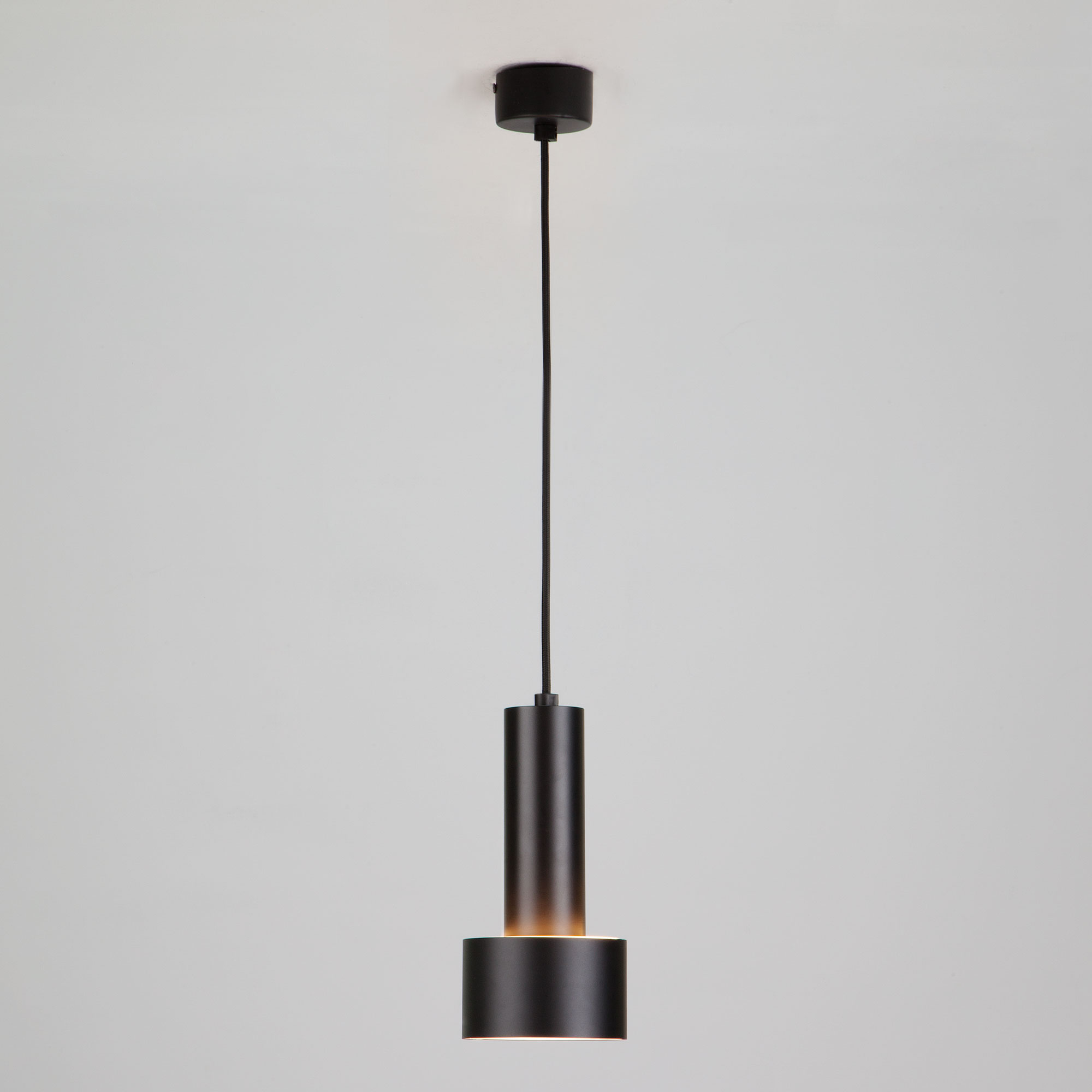 Подвесной светильник Eurosvet Charlie 50134/1 LED черный/золото