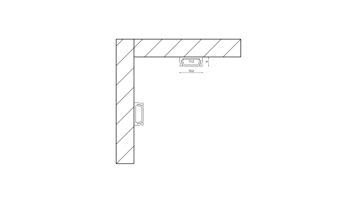 Алюминиевый профиль SWG Standard SF-1506-3MT 00-00031953