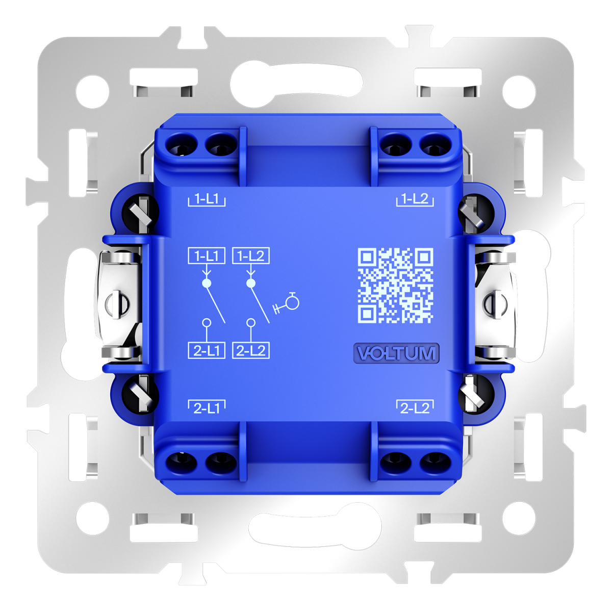 Механизм выключателя с самовозвратом двухклавишного 10А Voltum S70 VLS0206M