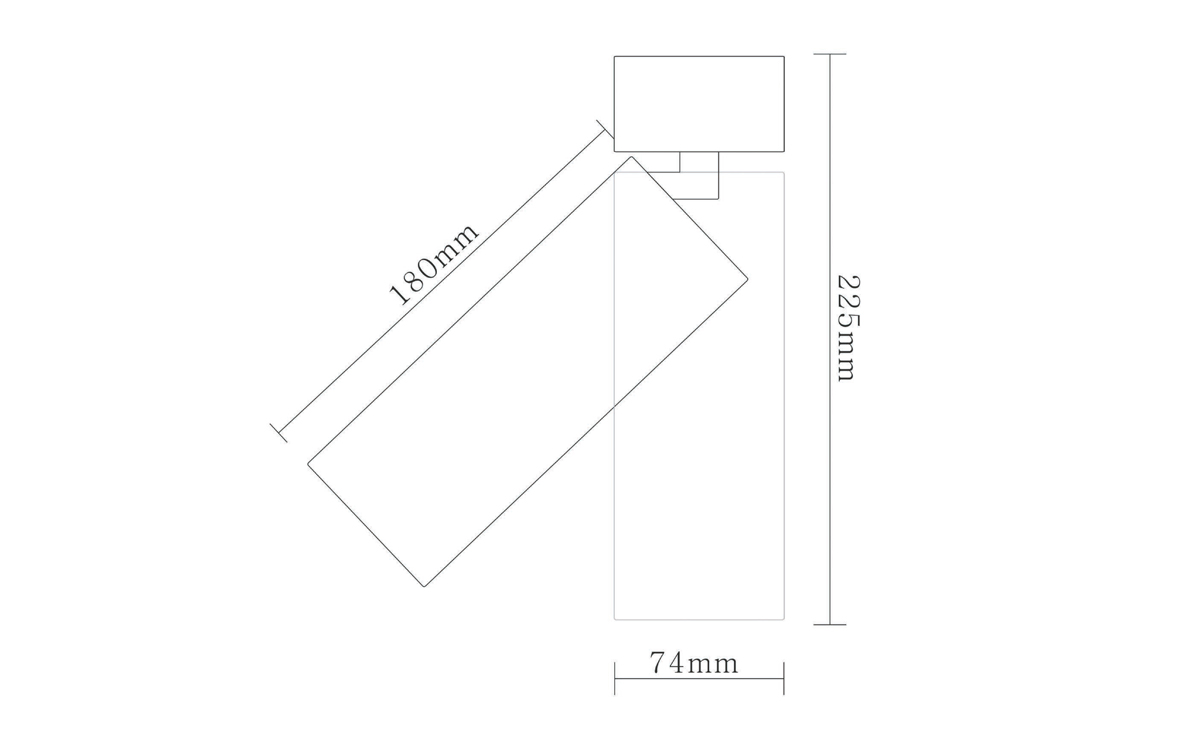 Накладной спот Donolux Rollo DL18895R30W1B ST