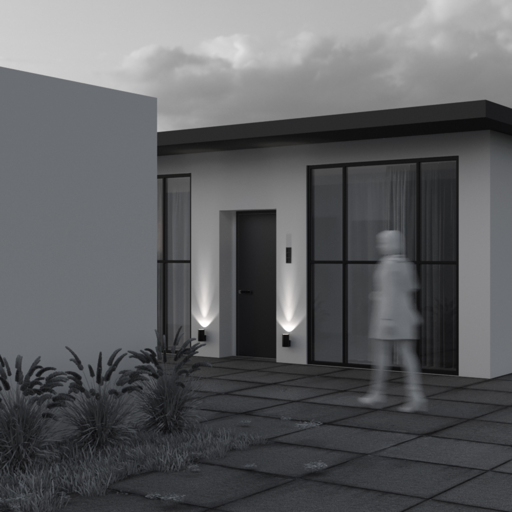 Уличный настенный светильник Maytoni Shim O514WL-L15B3K