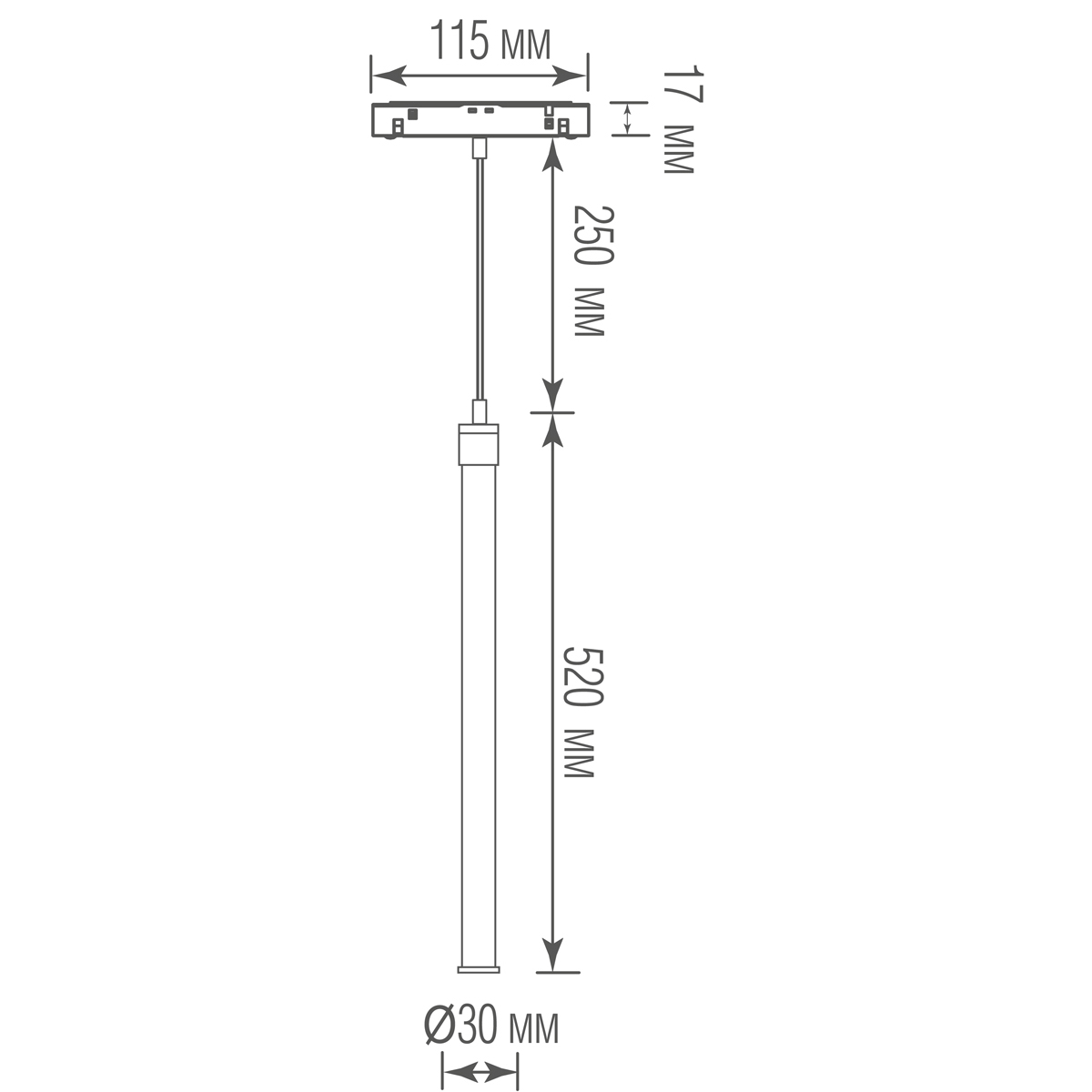 Трековый светильник Donolux Tuba DL20354WW7B