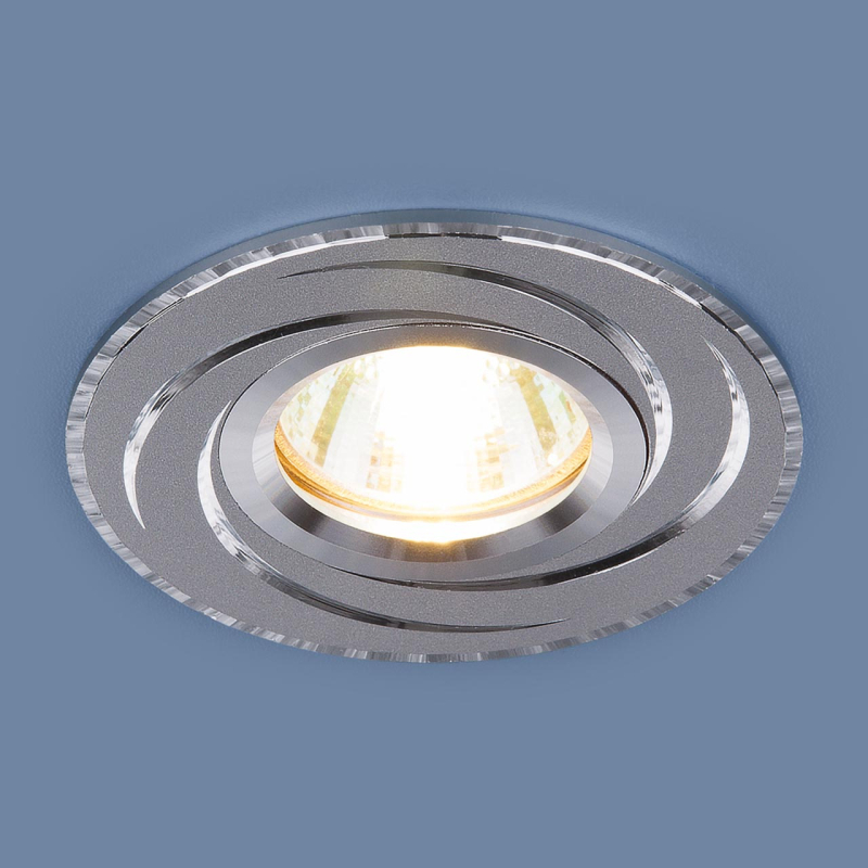 Встраиваемый светильник Elektrostandard 2002 MR16 HL/SL графит/cеребро 4690389059704