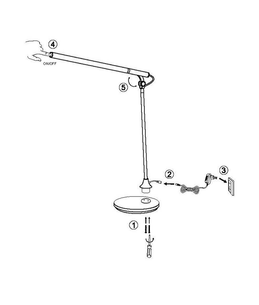 Настольная LED лампа Lucide Elmo 18651/04/36