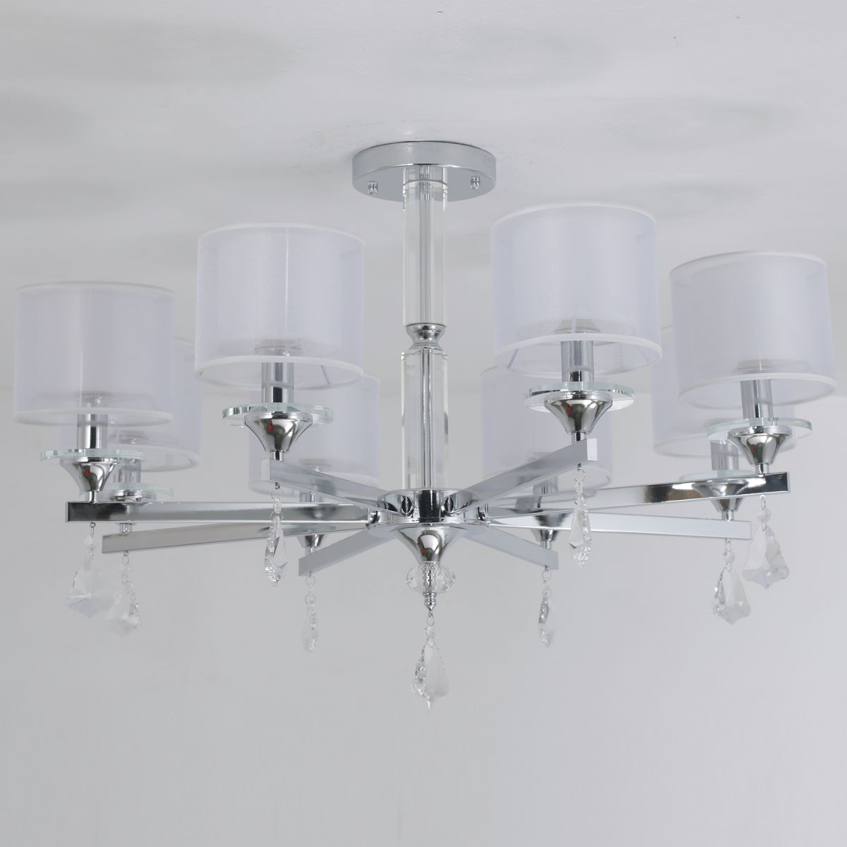 Люстра на штанге Illumico IL1354-8CPA-29 CR Romei