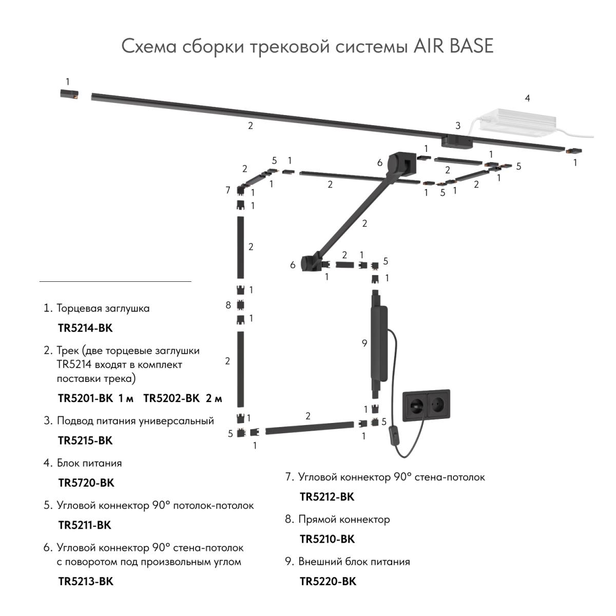 Блок питания Denkirs Air Base 150Вт 48В IP20 TR5220-BK