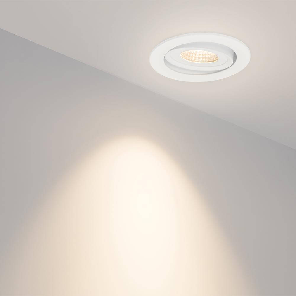 Встраиваемый светодиодный светильник Arlight LTD-95WH 9W Warm White 017463