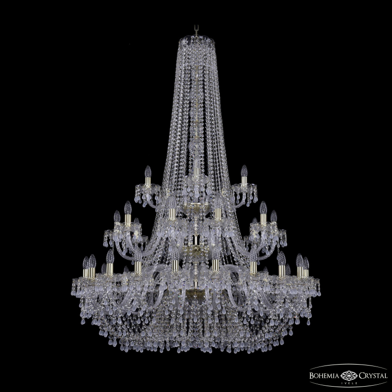 Подвесная люстра Bohemia Ivele Crystal 1410/20+10+5/400/h-158/3d G V0300