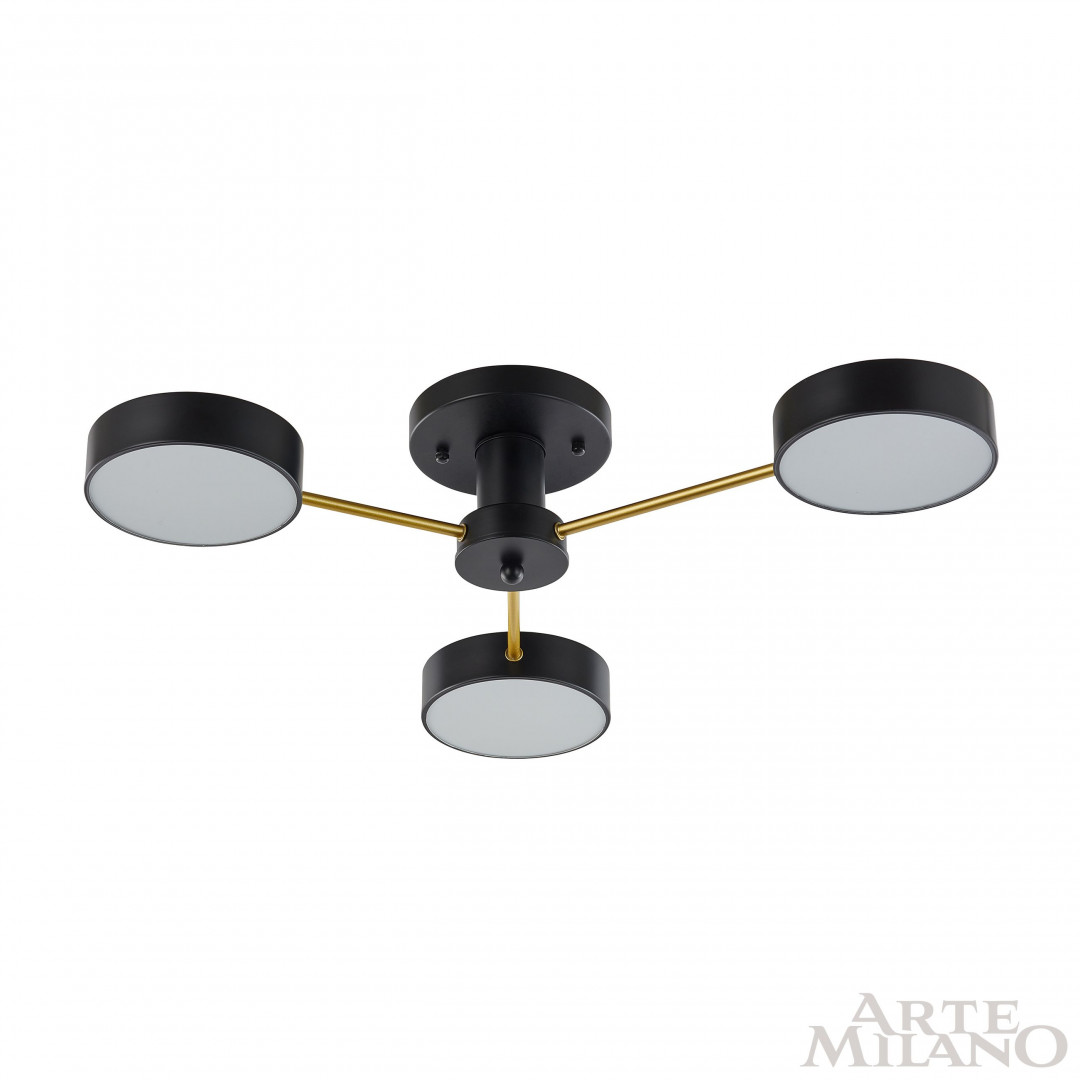 Потолочная люстра Arte Milano Ferrara 252006/3 Bk/Bk
