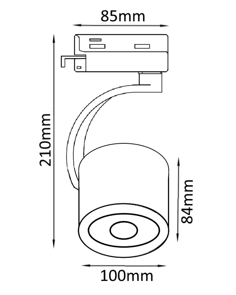 Трековый светильник Crystal Lux CLT 0.31 004 CLT 0.31 004 WH