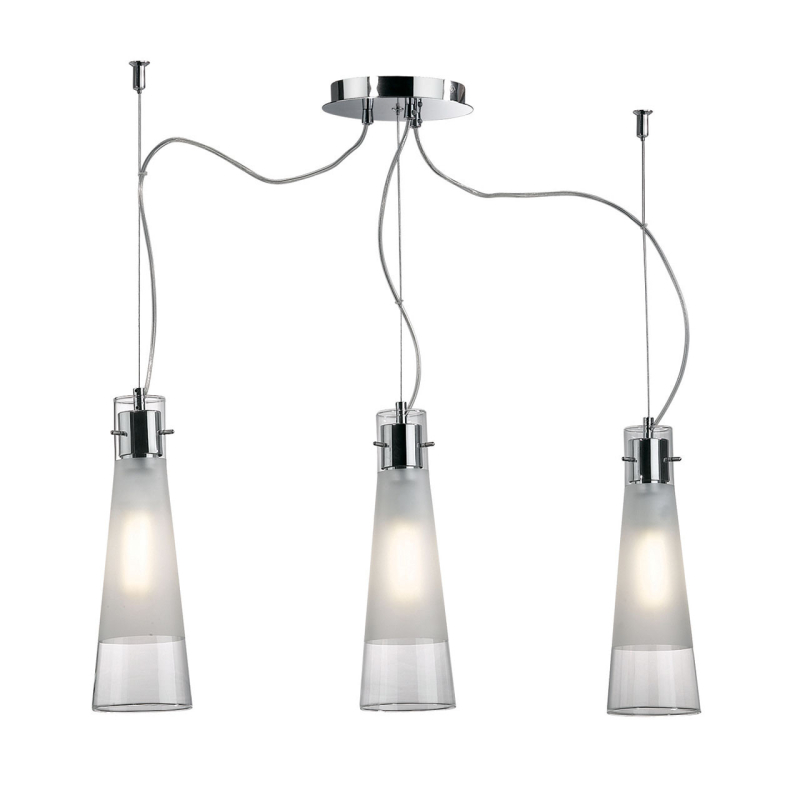 Подвесной светильник на тросе Ideal Lux Kuky SP3 Trasparente 033952