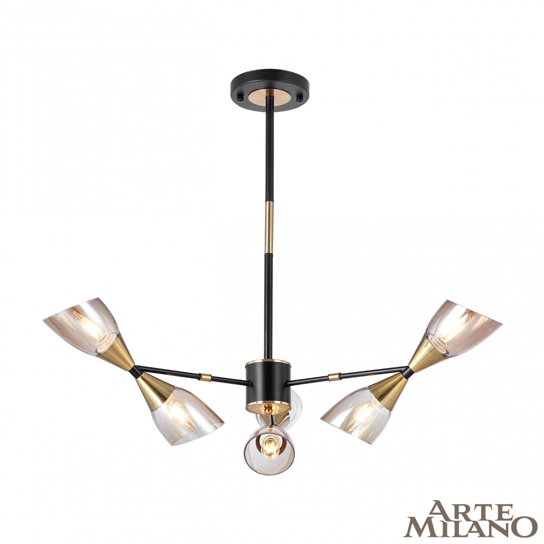 Люстра на штанге Arte Milano Neapolis 276708/6 BK/GD