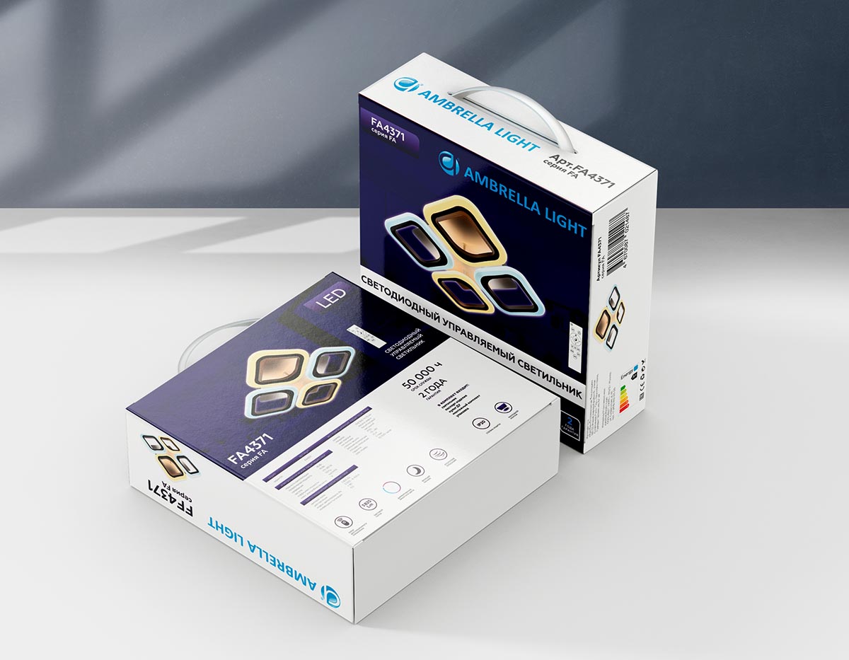 Потолочная светодиодная люстра Ambrella Light Acrylica Original FA4371