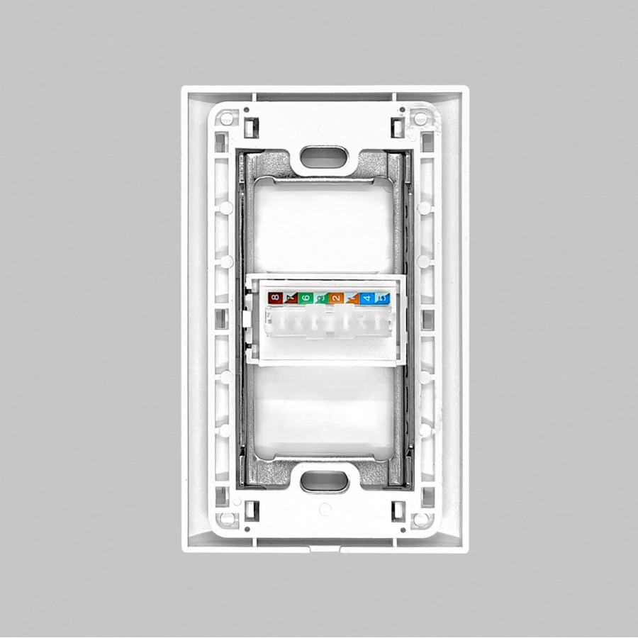 Розетка компьютерная CAT5 (Rj45) SHIN DONG-A Laon WLO-1427-WH