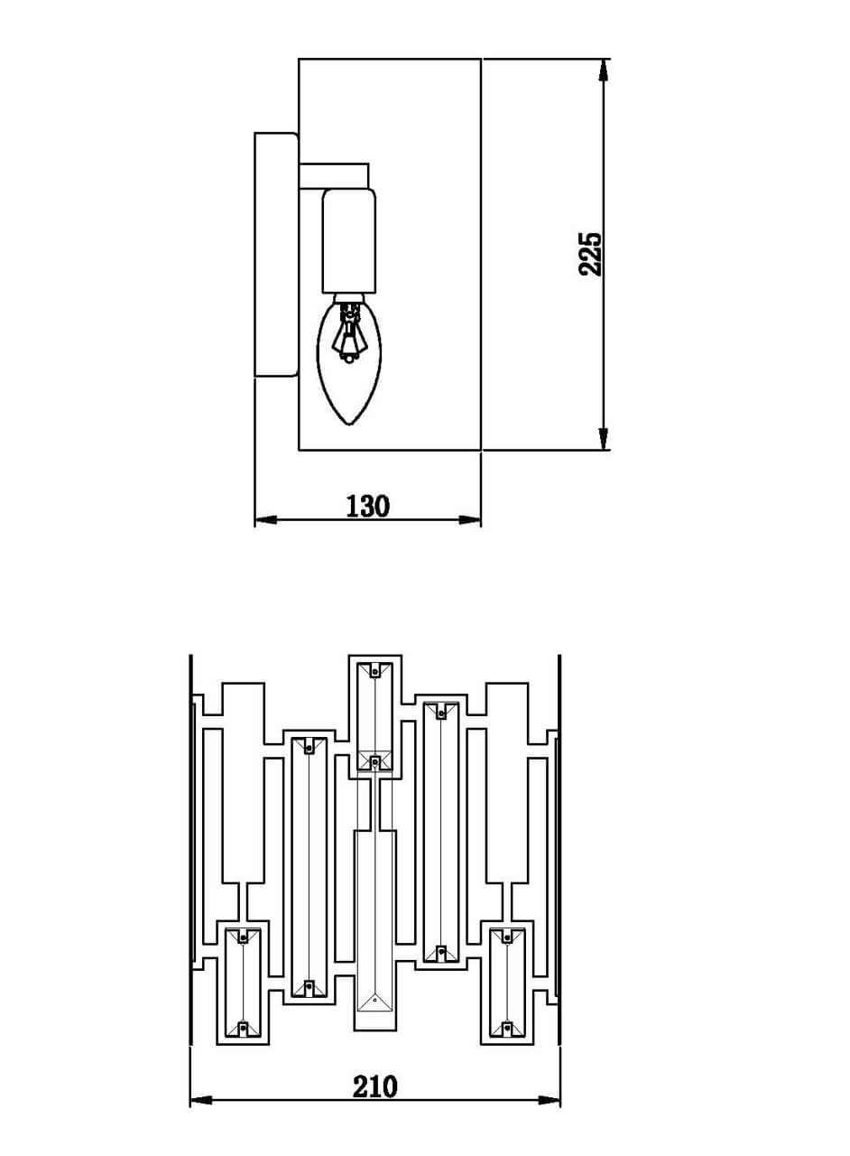 Настенный светильник Vele Luce Mercurio VL2202W02