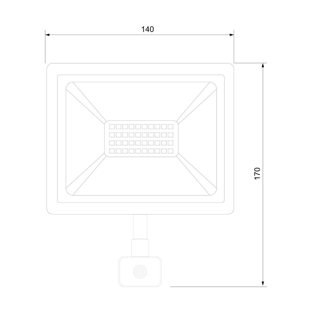 Прожектор светодиодный Elektrostandard Elementary (с датчиком) 030 FL LED 50W 6500K IP44 4690389154812