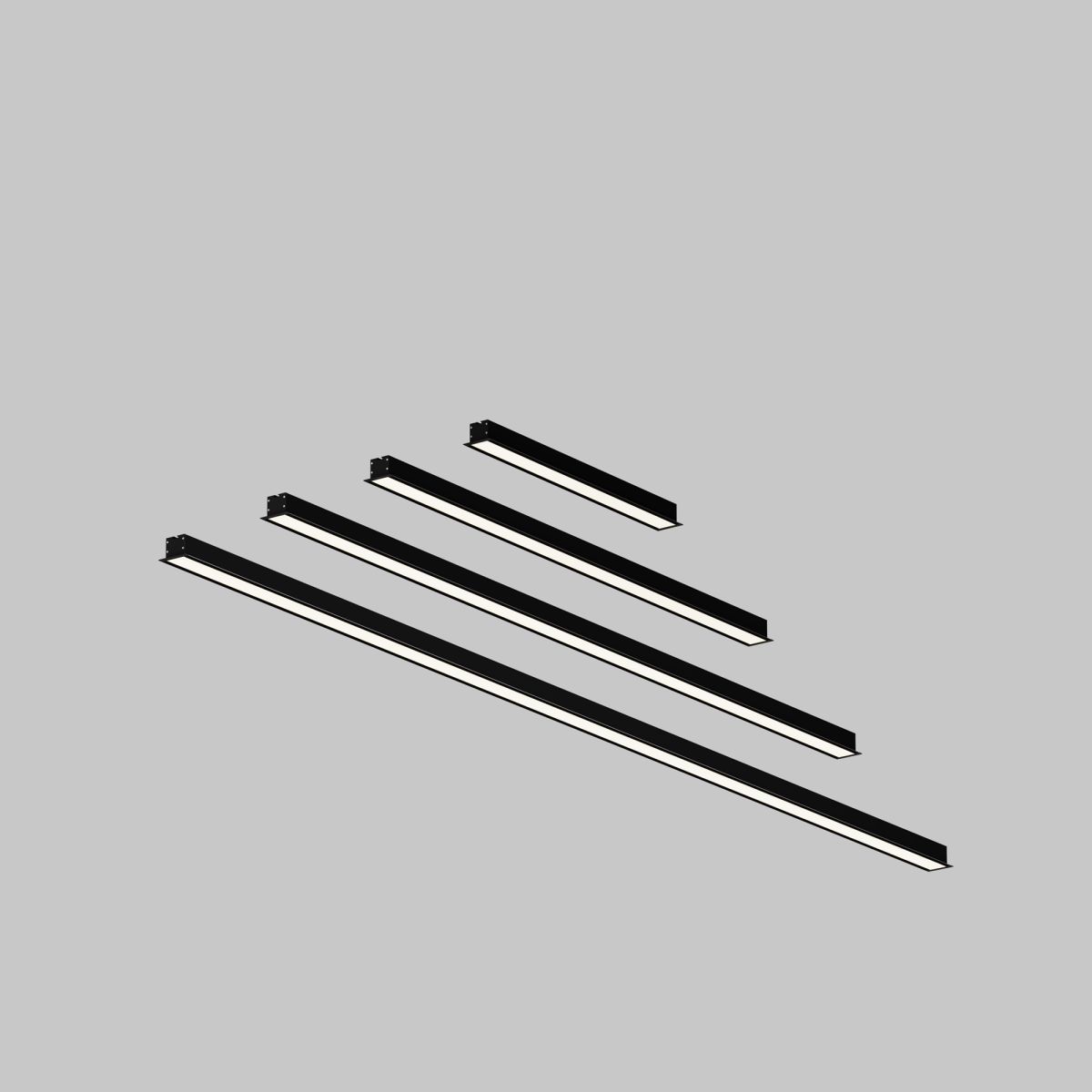 Линейный встраиваемый светильник Maytoni Technical 4000K 50x35 (Черный, 2 м) LL313016