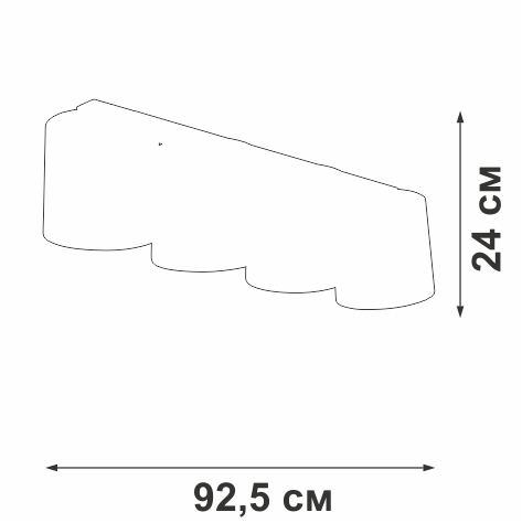 Потолочный светильник цилиндрический цилиндр Vitaluce V2881-1/4PL