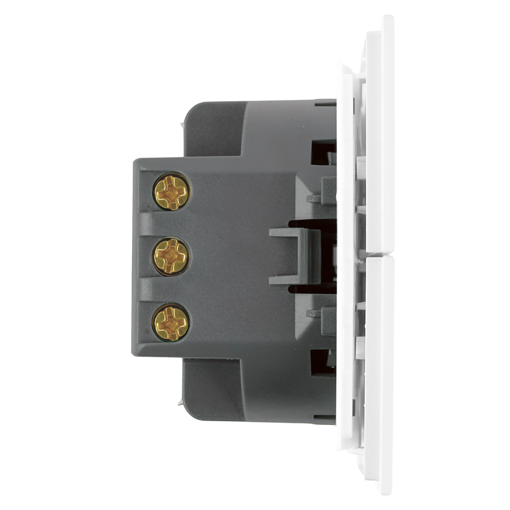 Переключатель 2-клавишный (механизм) Stekker Мия 250В 10А RSW10-3107-01 белая магнолия 50434