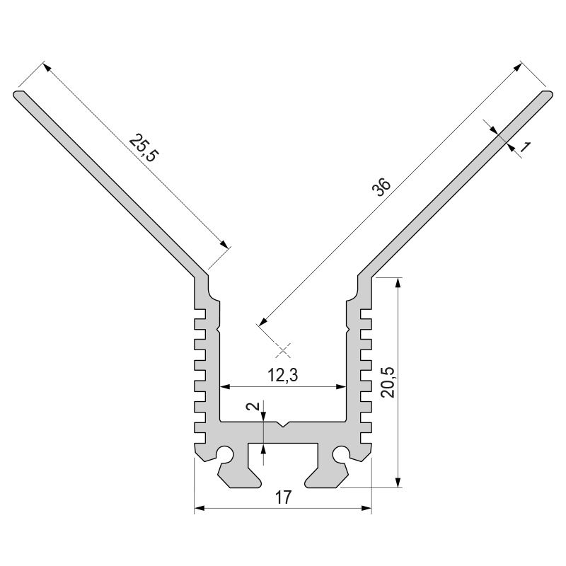 Профиль угловой Deko-Light EV-03-10 975460