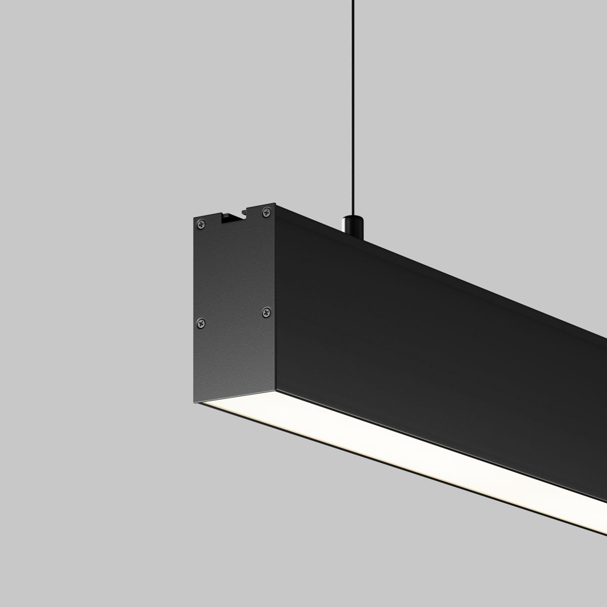 Линейный подвесной светильник Maytoni Technical 4000K 35x67 (Черный, 2 м) LL312048