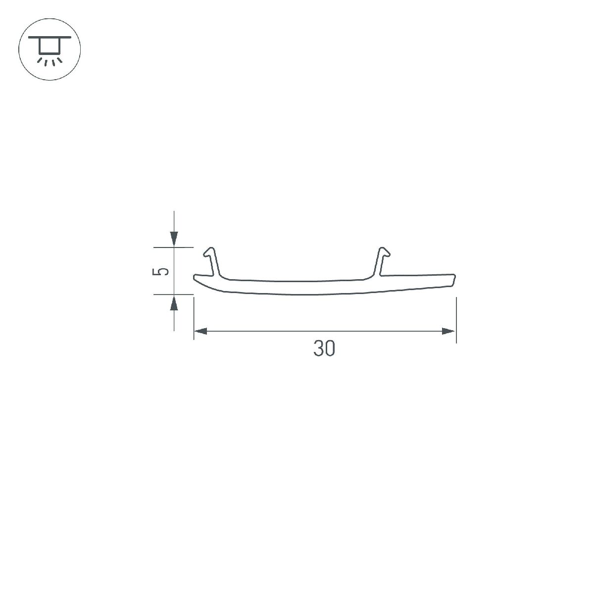 Экран Arlight STRETCH-S-30-WALL-SIDE-100m (STEP) 045388